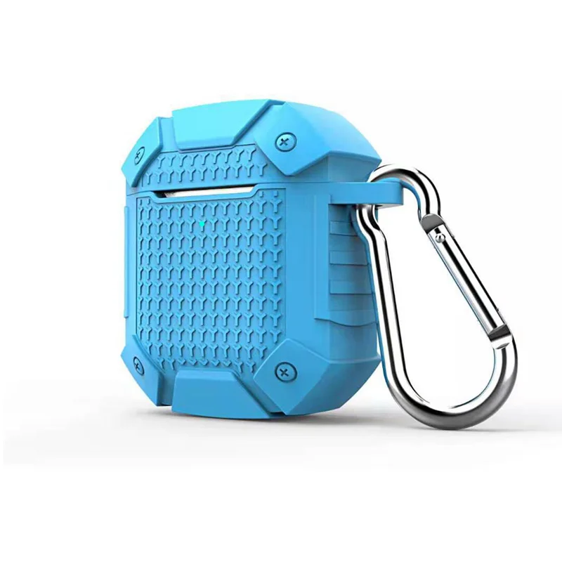 blue Классный Мужской защитный чехол для Airpods, чехол, Bluetooth, беспроводные наушники, чехол для наушников Airpods 2, чехол, Funda, аксессуары - Цвет: blue