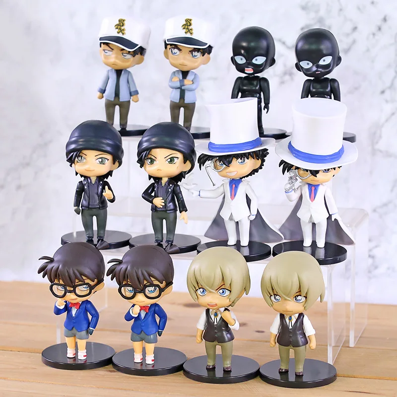 Детектив Conan Edogawa Конан Kaitou малыш Хаттори Heiji Furuya Rei акаи Shuuichi версии фигурки Brinquedo