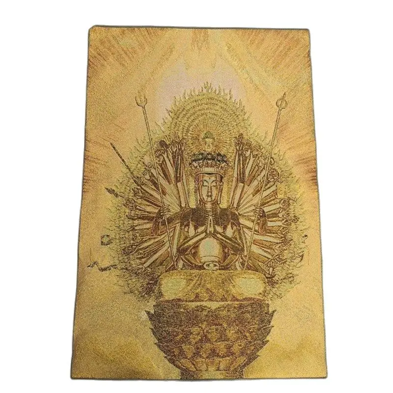 

China Old Tibet Silk Thangka Like Hanging Painting Fengshui Guanyin