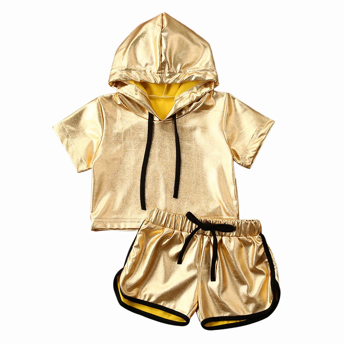 

AA Baby Gold Set 2020 Newborn Kid Baby Girl Clothes Gold Top T-Shirt Pants Leggings 2Pcs Outfit Set Tracksuit