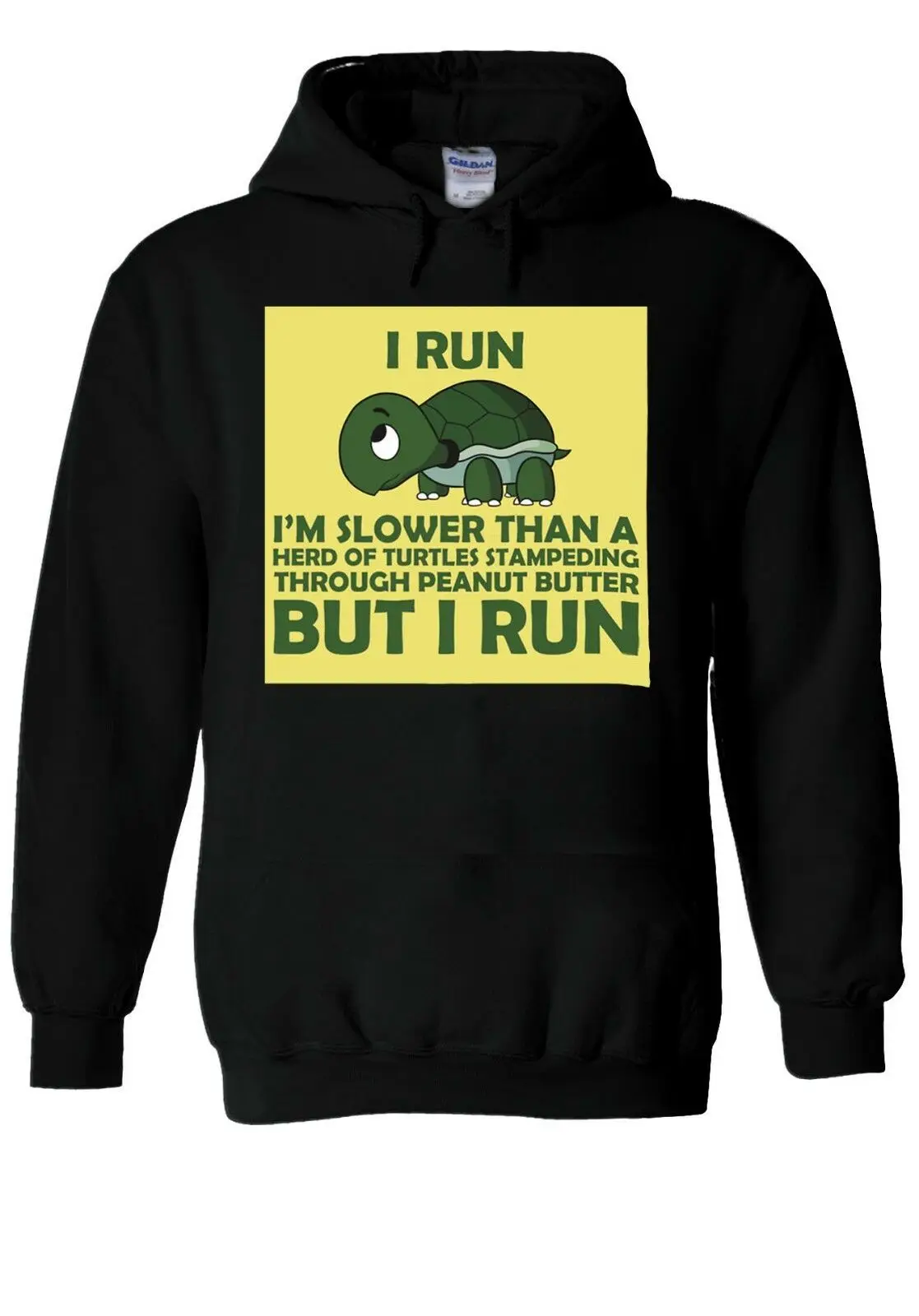 Толстовка I Run I'm свободнее чем у стада толстовка с капюшоном джемпер для мужчин