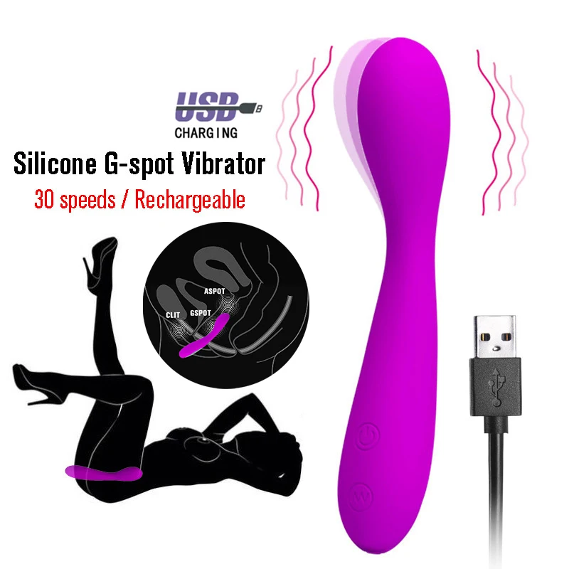 30 скоростной режим силиконовый вибратор для женщин мощный Массажная палочка