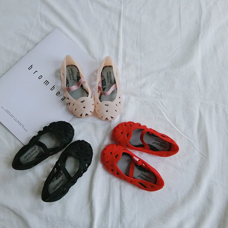 Mini Melissa/Новинка г.; мини-обувь для девочек; прозрачные сандалии; детская обувь на полой подошве; детские сандалии для маленьких девочек; принцесса