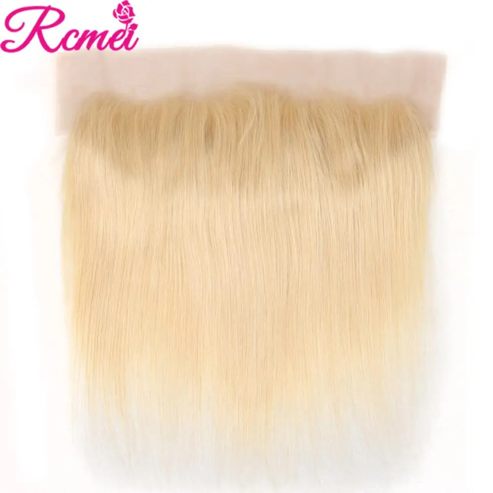 613 светлые пучки с фронтальным закрытием бразильские прямые волосы плетение