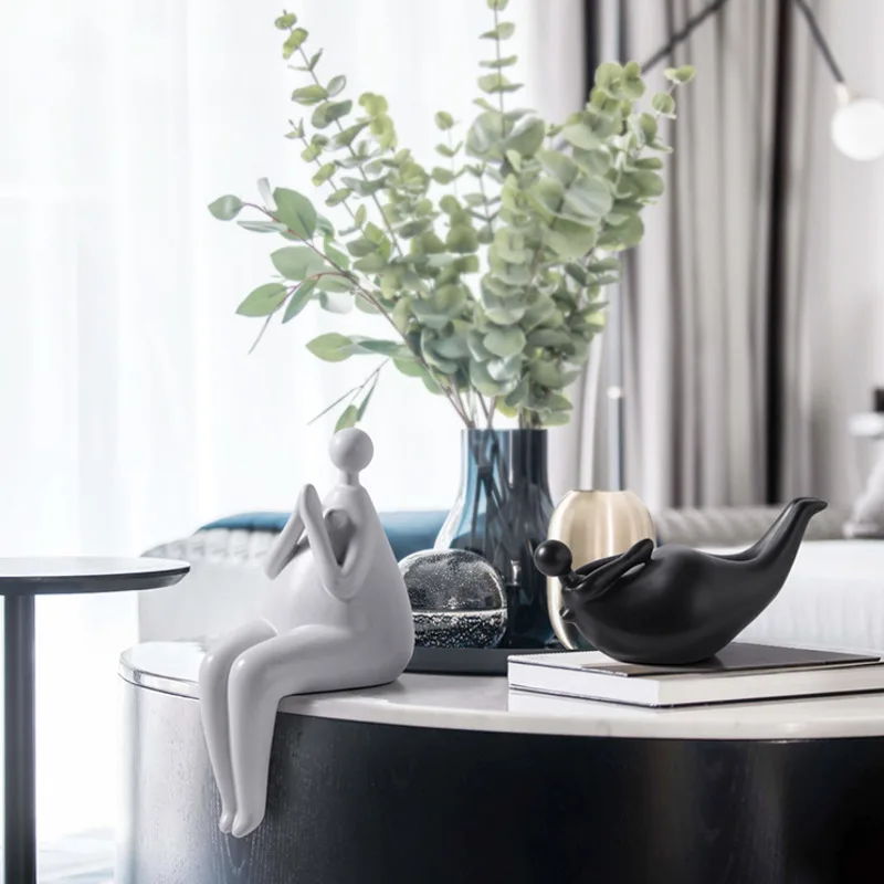 

Ceramics Abstract Figures Statue Decorative Ornaments Office Desktop Crafts Portrait Miniature Figurines Home Decor Modern