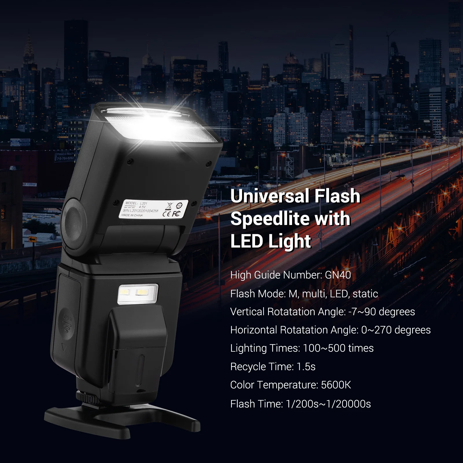 Внешняя вспышка для камеры Andoer AD 560 II|flash speedlite|flash for canoncamera flash |