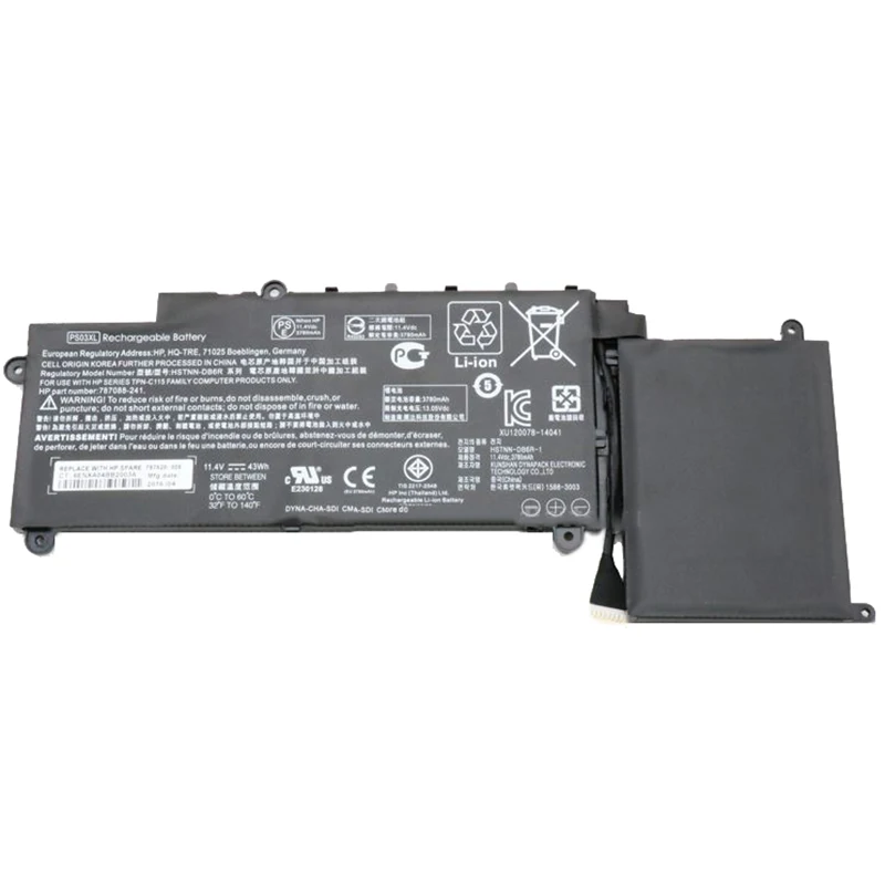 GZSM Аккумулятор для ноутбука PS03XL hp Pavilion X360 G1 аккумулятор 787088 241 778956 005 221 HSTNN DB6R