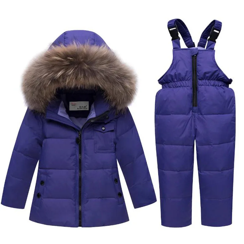 2019 New Children's Down Jacket Winter Snowsuit Two-piece Baby Boys and Girls Casual Snow Wear for Kids |