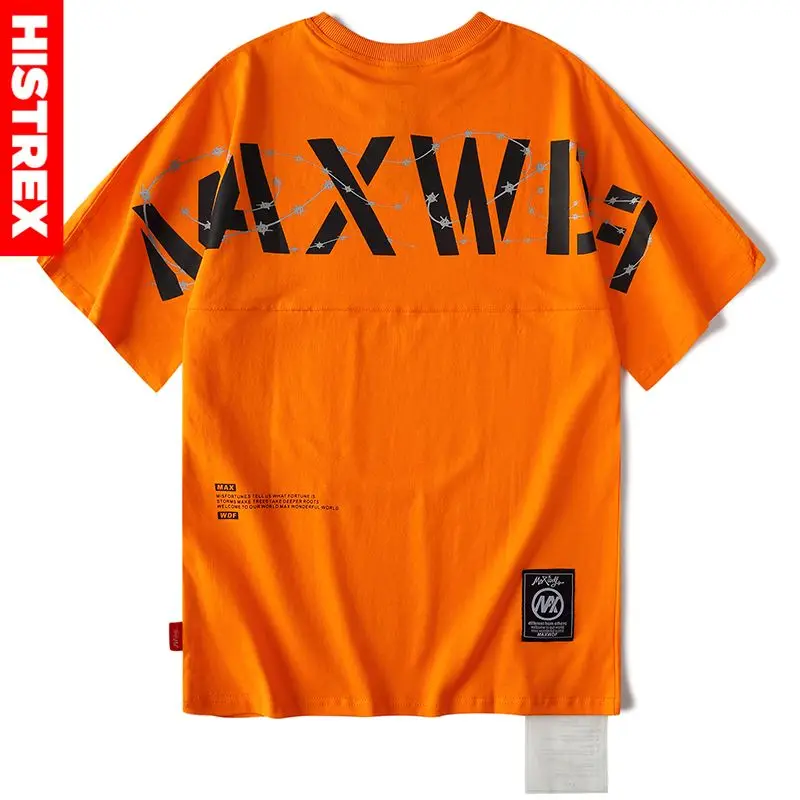 Histrex 100% хлопок PrintingMen летняя футболка Harajuku мужская майка с коротким рукавом