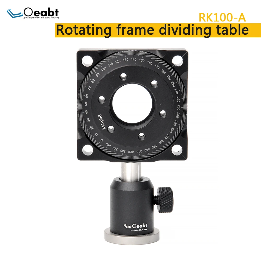 Oeabt RK100-A Rotating Frame 360 Degree Indexing Table Polarizer Wave Plate Optical Laboratory Lens Holder Platform enlarge