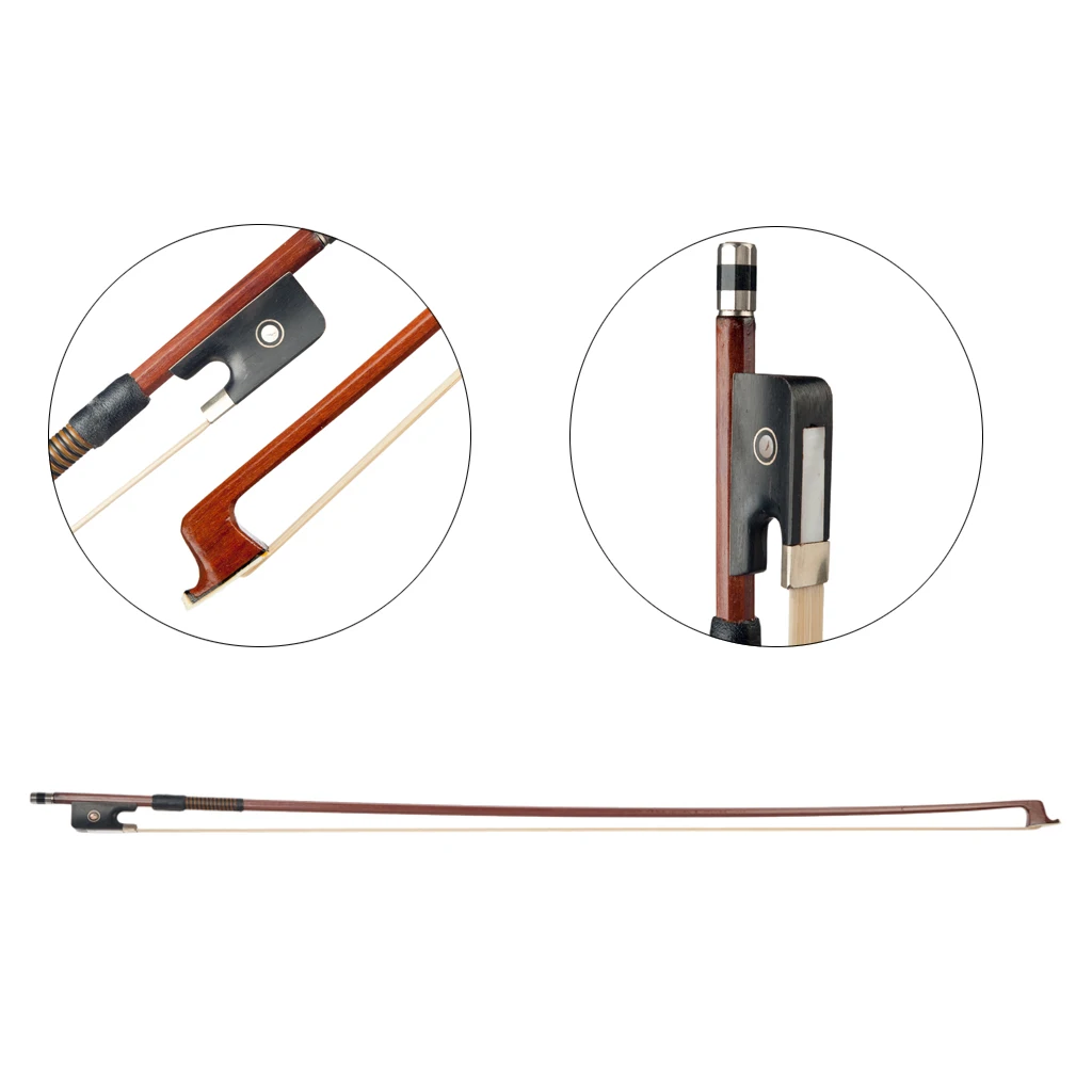 

Wooden Horsehair Violin Bow 15'' 16'' for Music Lover Violin Player Gift