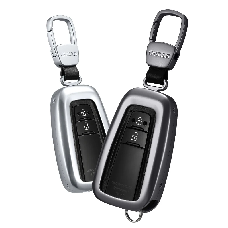 

Car Aluminium Alloy Key Cover Key Case For Toyota Camry Corolla C-HR CHR Prado RAV4 Prius 2018 2019 2/3/4 Buttons