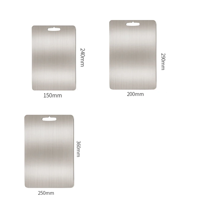 

Stainless Steel Chopping Block Easy Clean Cutting Board Fruit Vegetable Meat Chopping Board Practical Kitchen Tool