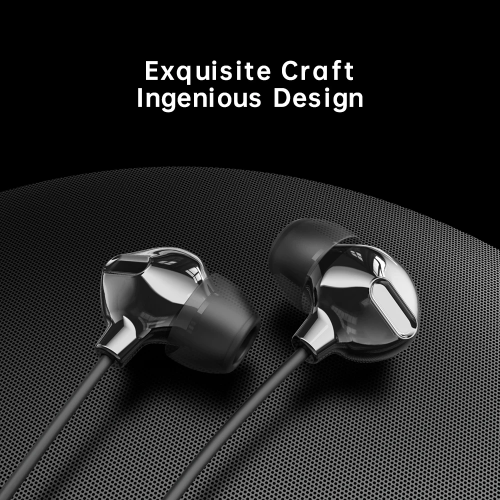 Наушники вкладыши Rock с цирконом стереонаушники микрофоном 3 5 мм|Наушники и