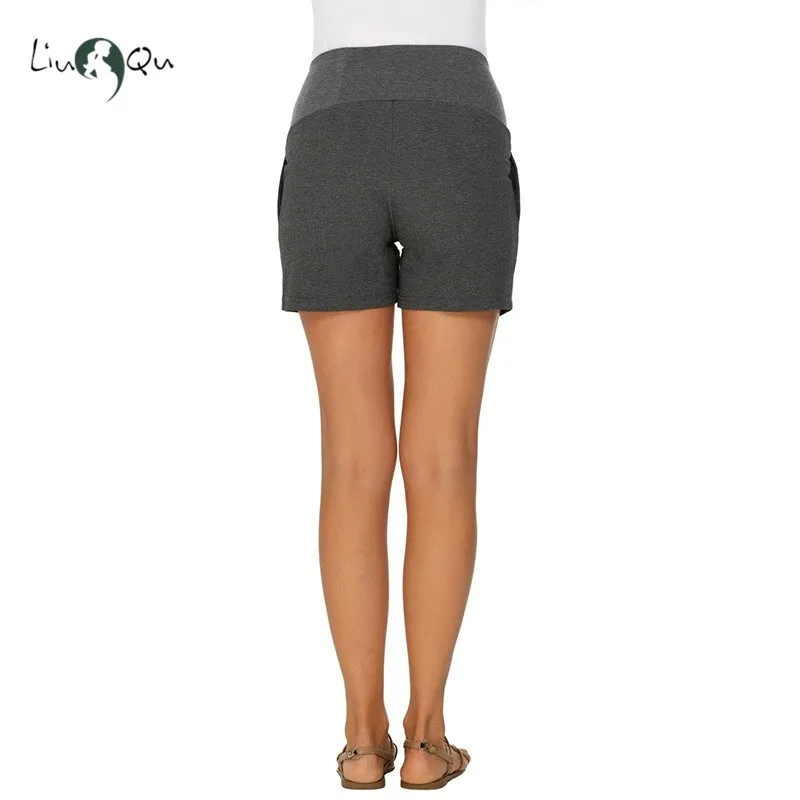 Летние повседневные шорты для беременных брюки с эластичной талией одежда