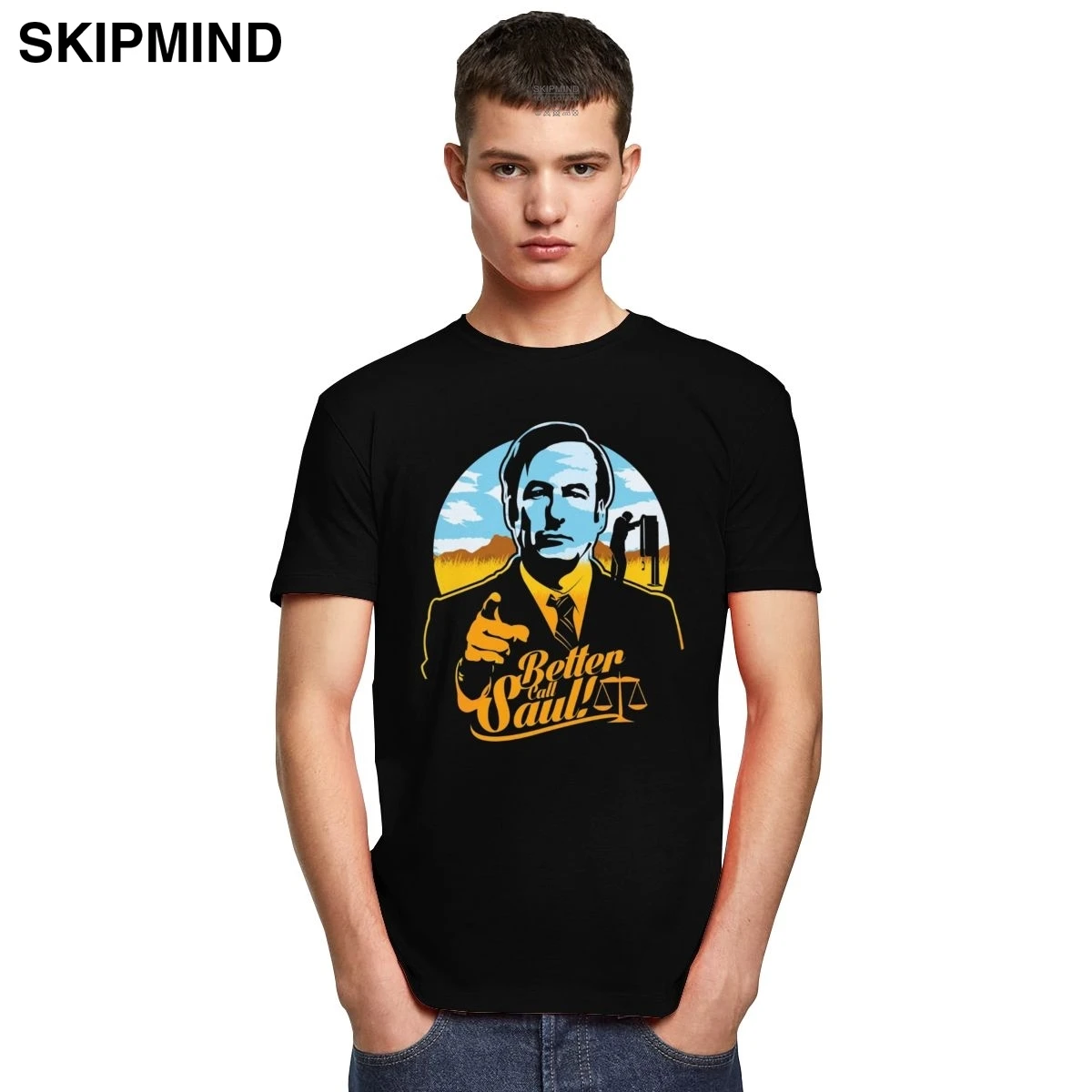 Breaking Bad футболка для мужчин натуральный хлопок лучше звоните Солу с короткими