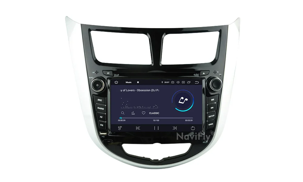 NaviFly Android 9,0 Восьмиядерный автомобильный dvd-плеер для HYUNDAI VERNA/ACCENT/SOLARIS 2011-2012 Автомобильный мультимедийный радио Поддержка DVR wifi