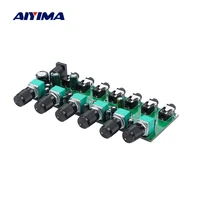 aiyima 6 ways stereo mixer audio distributor mixing board with independent volume control dc5 24v 1pc 6 inputs 1 output