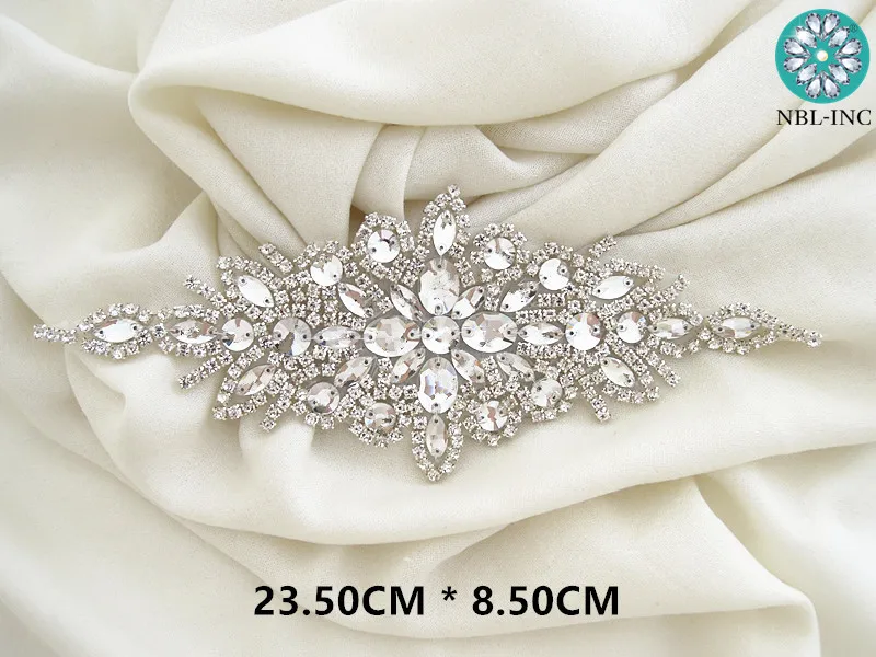 (1 шт.) золотистый прозрачный Кристальный стеклянный Свадебный ремень для