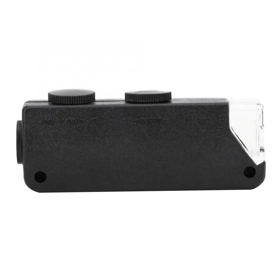 Регулируемая увеличительная линза 60 100X портативный карманный светодиодный