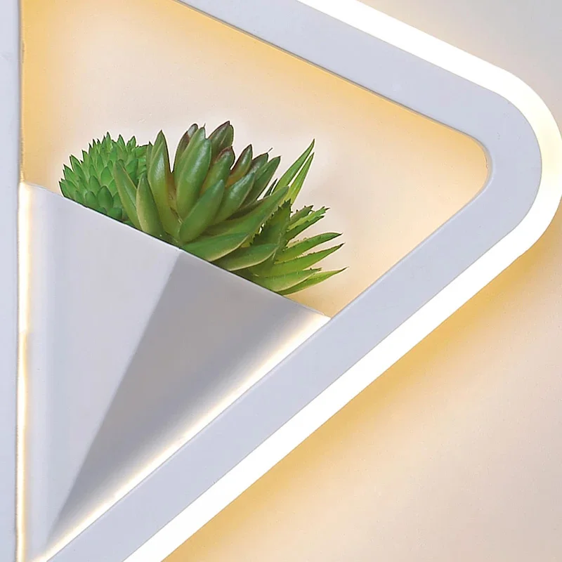 

LED Wall Lights Fixtures Nordic Round White Nordic Style Led Wall Lamps for Living Room Bedroom Indoor Home Decor