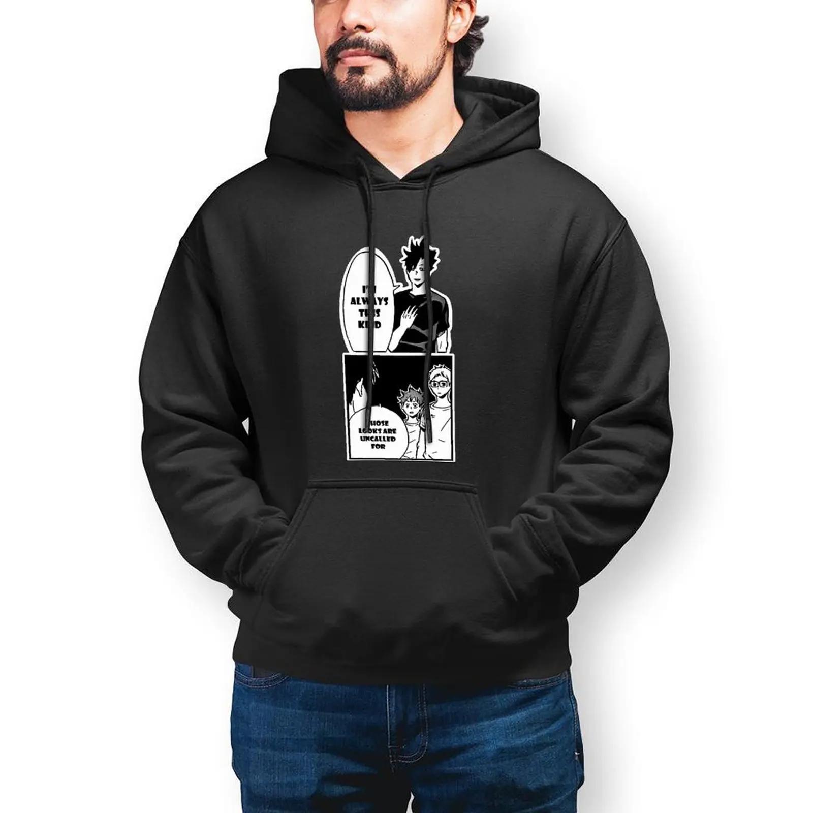 

Худи Haikyuu, уличная одежда, зимние толстовки, модные мужские большие размеры с длинным рукавом