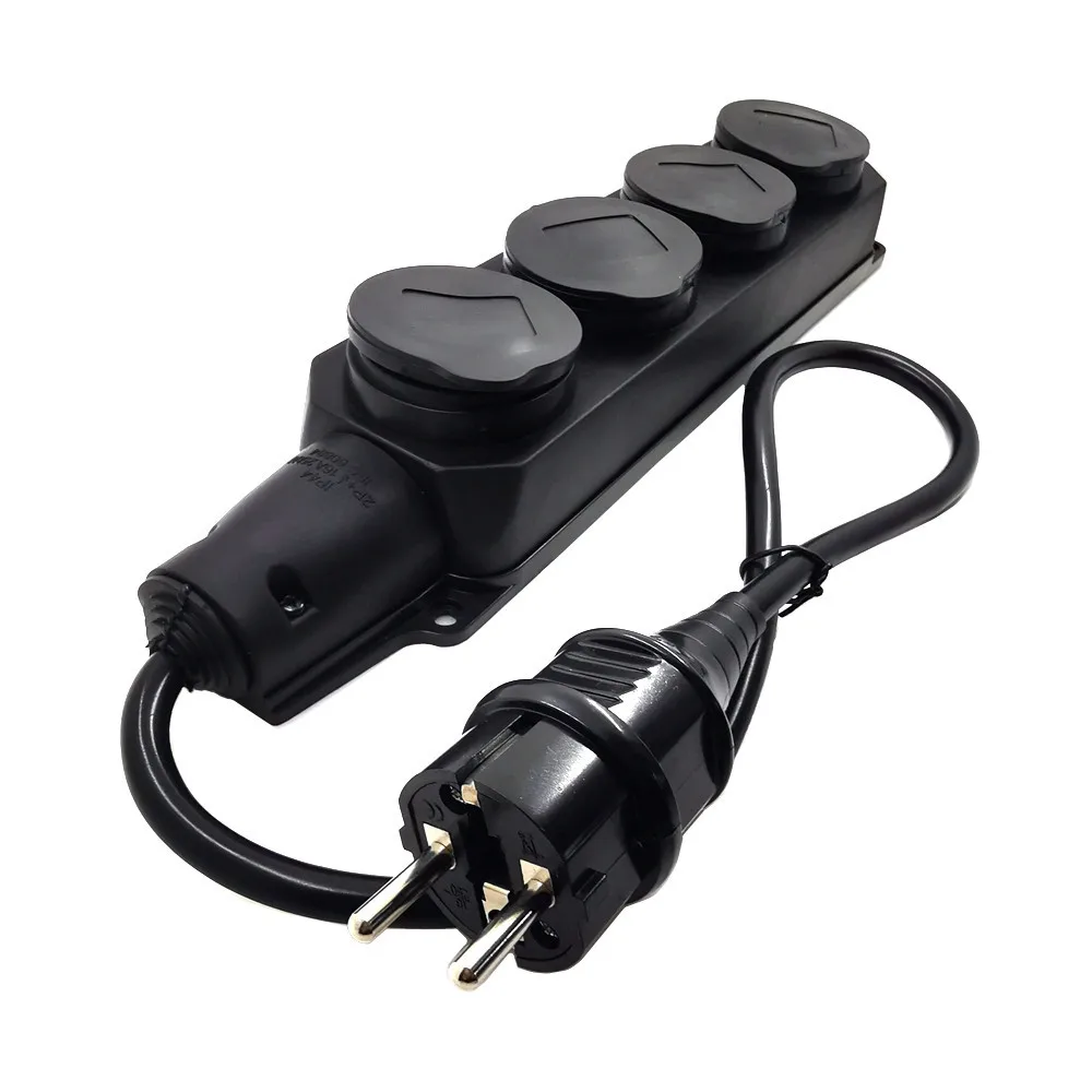 Tomada de Tomada Elétrica da Indústria Europeia com Cabo Ip44 Tomada de Superfície 16a 250v Tomada com Saídas Cabos de alimentação & de extensão