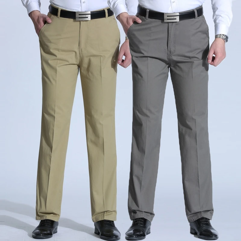 

Men's brand trousers, medium trousers, slim fit, casual, solid color, loose, high waist, spring and summer