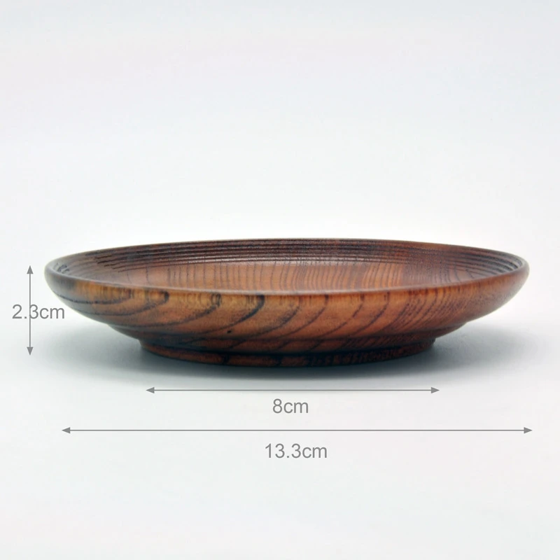 

3Pcs/Set Wooden Cup Saucer Spoon Set Coffee Tea Tools Accessories