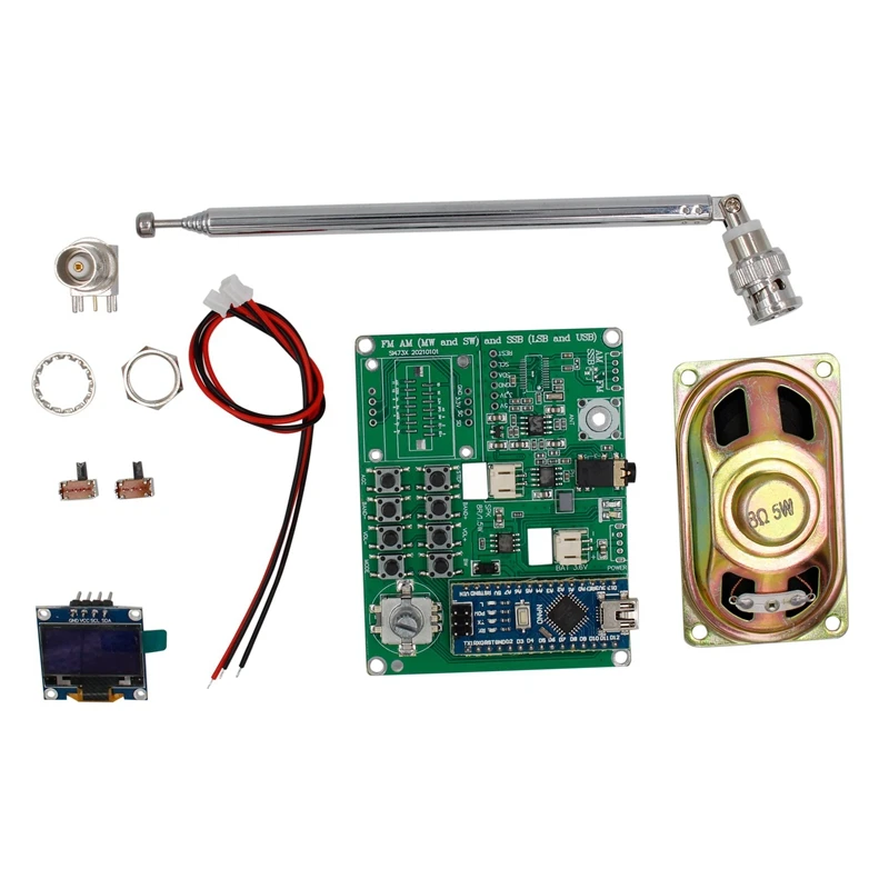 

Top SI4732, все диапазоны радиоприемника FM AM (MW & SW) SSB (LSB и USB), предусмотрен с антенной, динамик, ЖК-экран