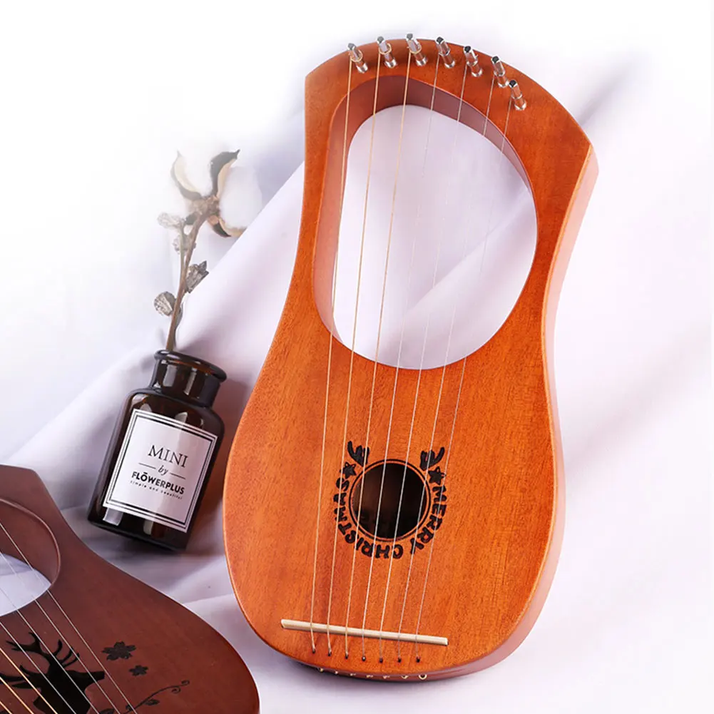 4 Инструмент для детей 7-String деревянные развлечения из красного дерева легкий подарок компактный музыкальный Профессиональный Lyre ксилофон - Цвет: 4