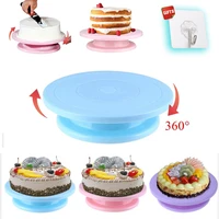 4pcs cake turntable stand cake decoration accessories diy mold rotating stable anti skid round cake table kitchen baking tools