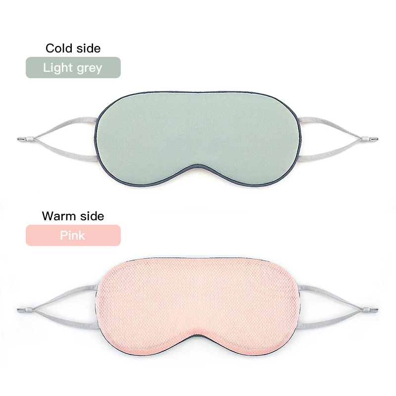 

Cold/Warm 2 side Eyeshade Silk Sleep Eye Mask Portable Eyepatch Nap Sleeping aidEye Patch Rest Blindfold Eye Cover Sleeping Mask