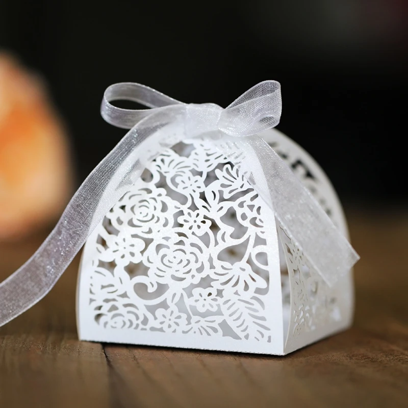 10 шт. коробка для конфет красного золотого розового цветов |