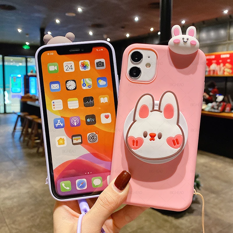 Чехол для Xiaomi Redmi 9A 9C 8A 8 7A 7 6A 6 5A 5 Plus 4A 4X Note 9S 9 8T Pro мультяшный зеркальный мягкий