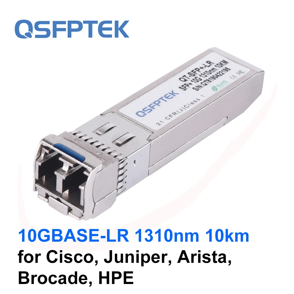 10GBASE-LR SFP+ Module 1310nm 10km DDM LC 10G SMF Transceiver for Cisco Juniper Arista Brocade HPE | Мобильные телефоны и
