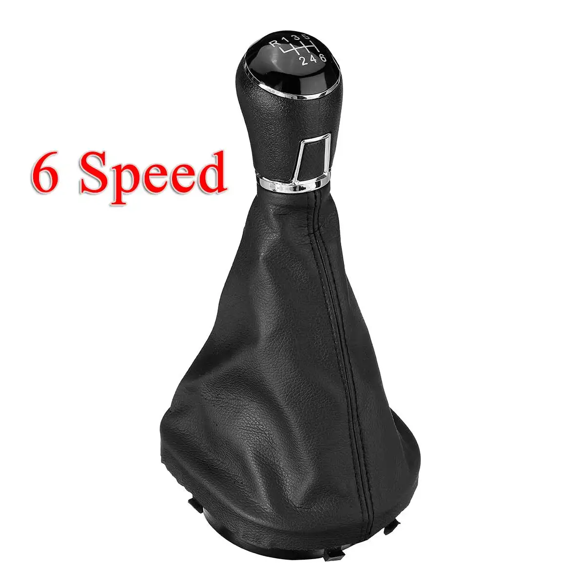 6 Speed 1 шт. 5/6 скоростей Ручка переключения передач рычаг переключения передач гетры загрузки для VW Touran 2003-2010 Caddy MK2 2004 2005 2006 2007 2008 2009 - Название цвета: 6 Speed