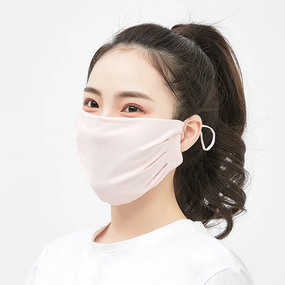 Регулируемая Маска с УФ защитой и заушными петлями переработанная из вискозы