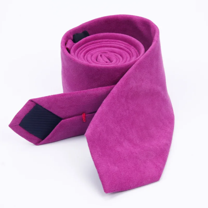 Новый модный однотонный микро замшевый галстук для жениха Кожаный Галстук