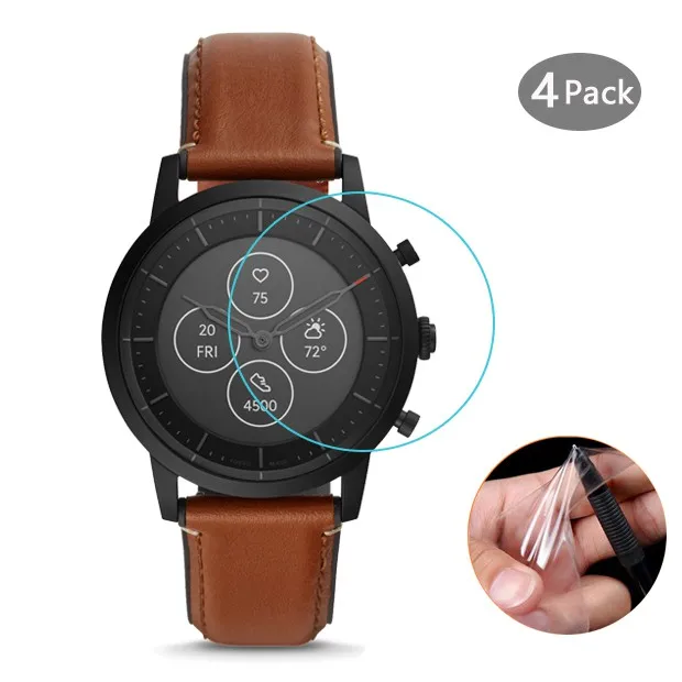 4 шт./упаковка Защитная пленка для экрана совместимая с Fossil Hybrid Smartwatch HR коллидер