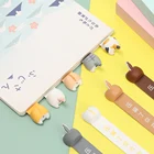 Закладка-Закладка для книг с милыми мультяшными животными, собакой, кошкой, хомяком, лисой задницей, новинка, книжка, предмет для чтения, креативный подарок для детей