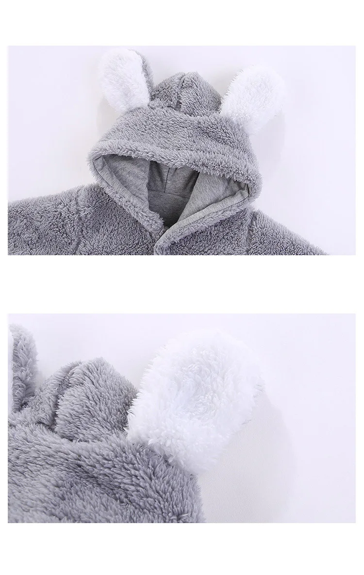 Комбинезон для новорожденного, одежда, осенний стиль, милый медведь Onesie, зимний детский комбинезон, ползунки, Jumpwear, Одежда для новорожденных