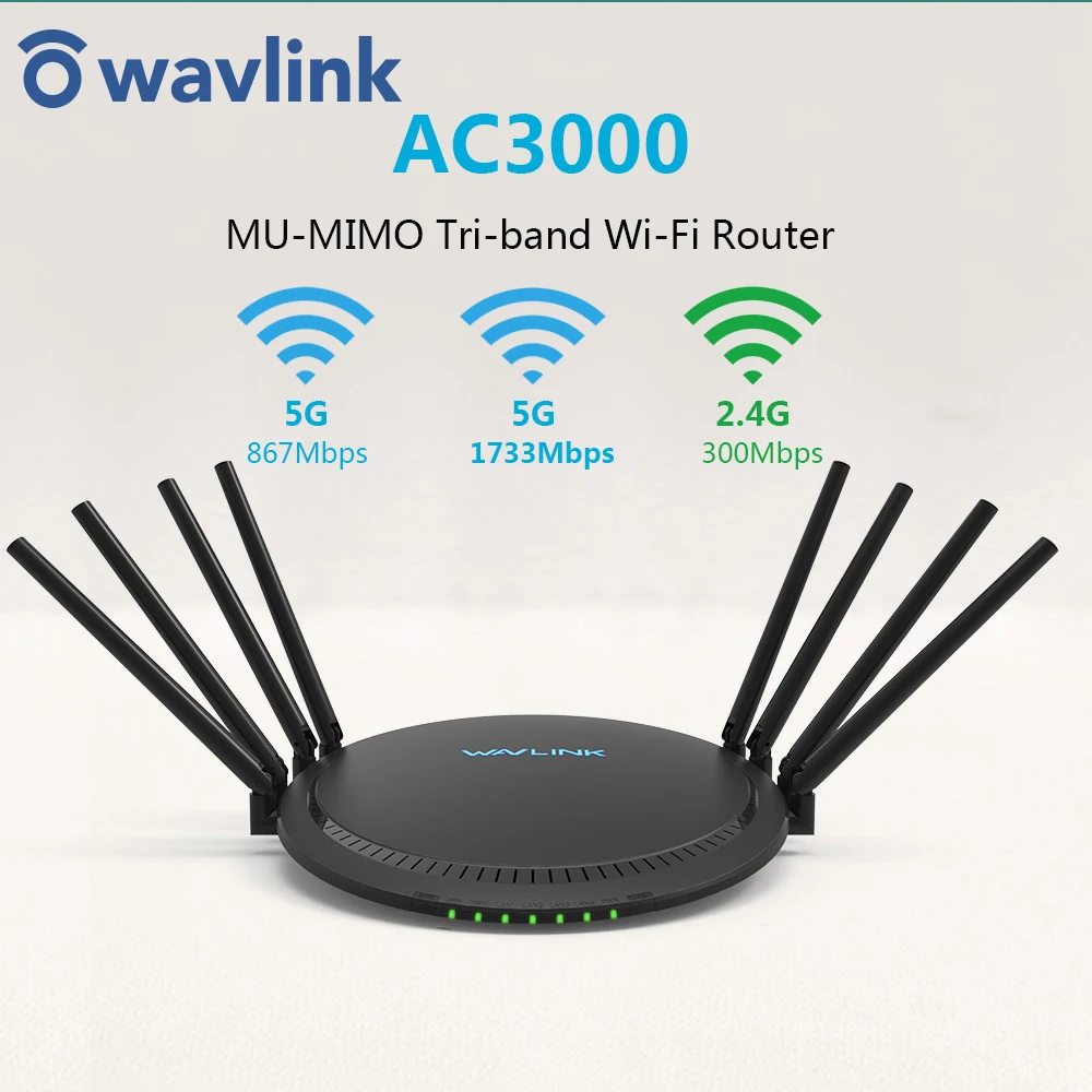 AC3000 трехдиапазонный беспроводной Wi Fi роутер 2 4 + 5 ГГц с Touchlink Gigabit Wan/Lan умный