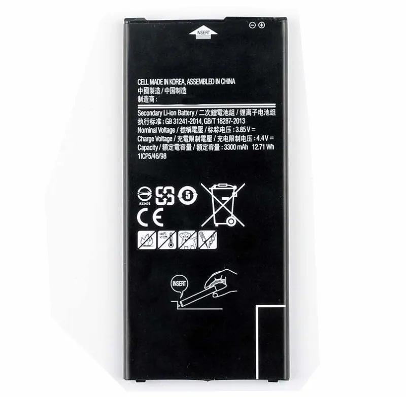 1x3300 мА/ч EB BG610ABE запасная батарея для Galaxy J7 Prime On7 2016 G610 G615 G6100 2 Max J6 Плюс/J4 плюс