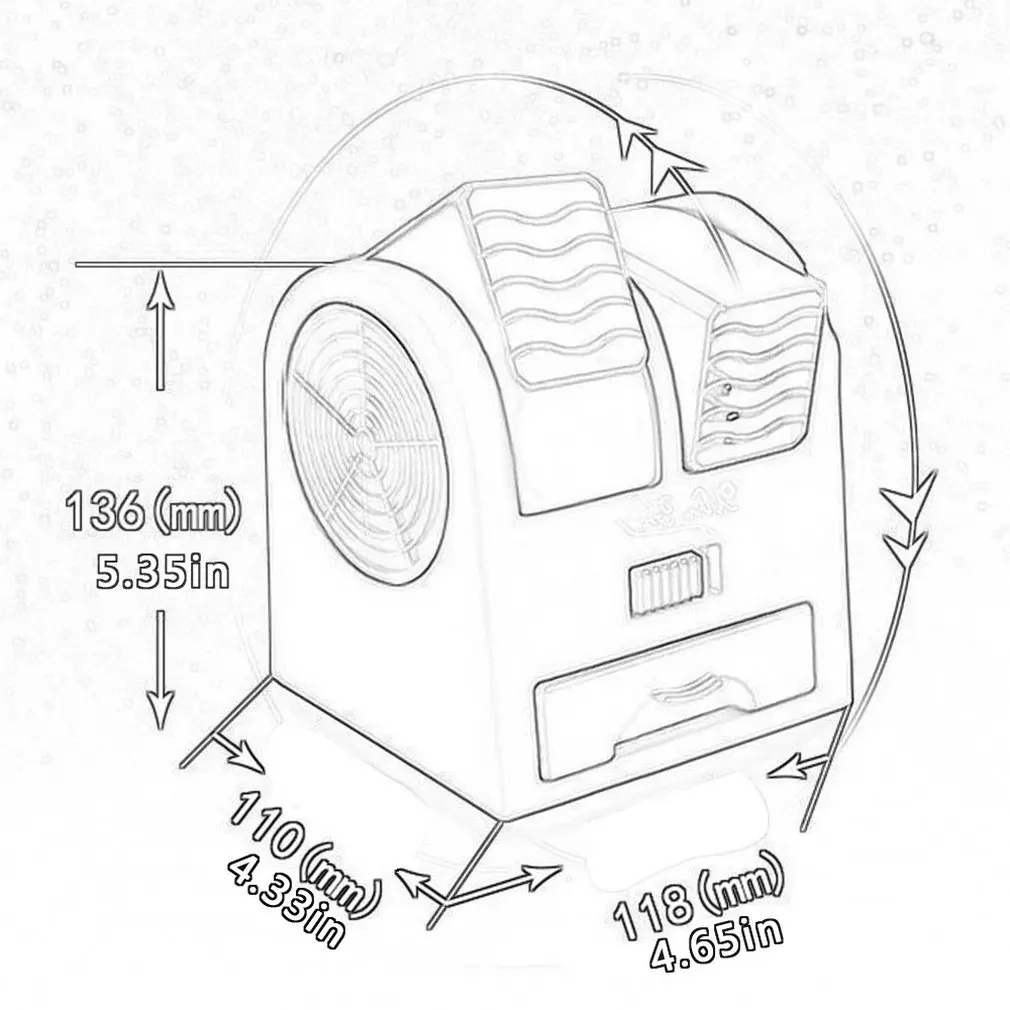 

New mini dual-port fan pageless cooling silent fragrance small fan portable usb desktop small fan with USB charging cable