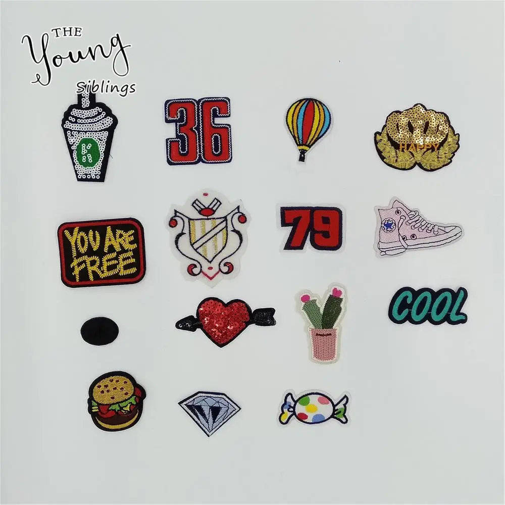 Высокое качество Блестки кактус клей аппликация вышивка нашивки с полосками DIY