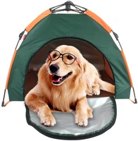 dog beds and houses tent outdoor camping pet house folding portable waterproof sunscreen shelter for animals houses kennels