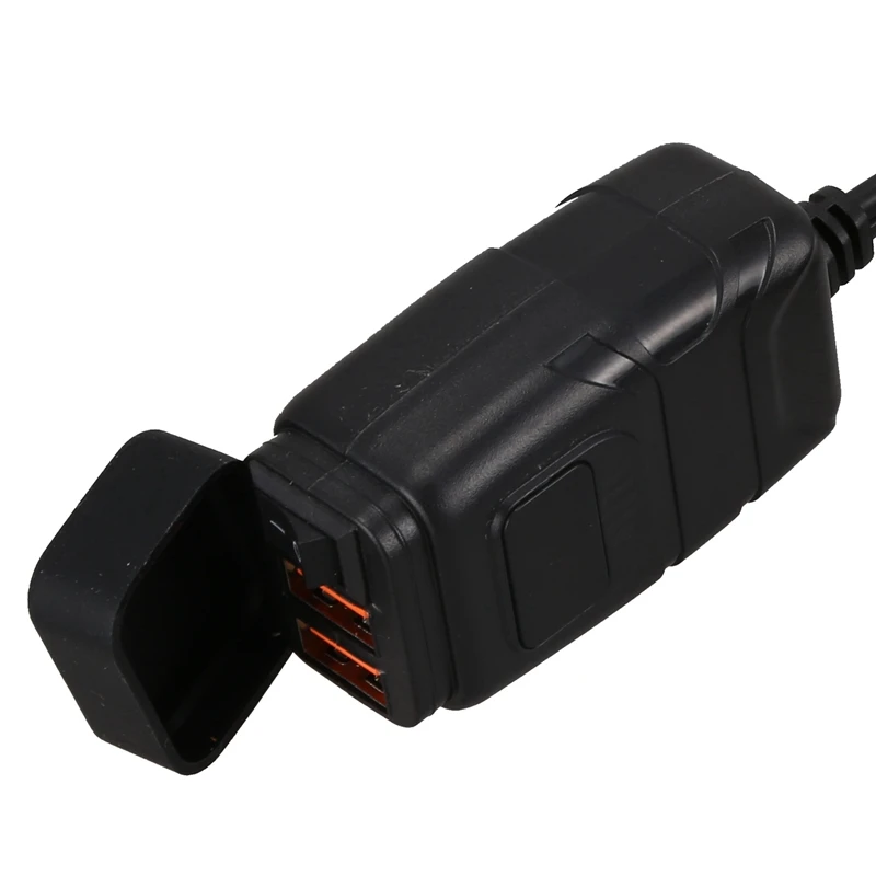 Водонепроницаемый Quick Charge 12V зарядное устройство для телефона двойной QC3.0 DIN