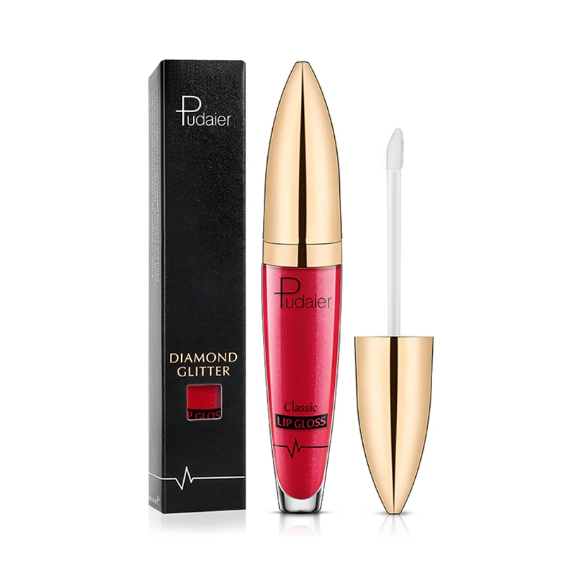Блестящий Блеск для губ Pudaier металлический пигмент Матовый блестящая жидкая