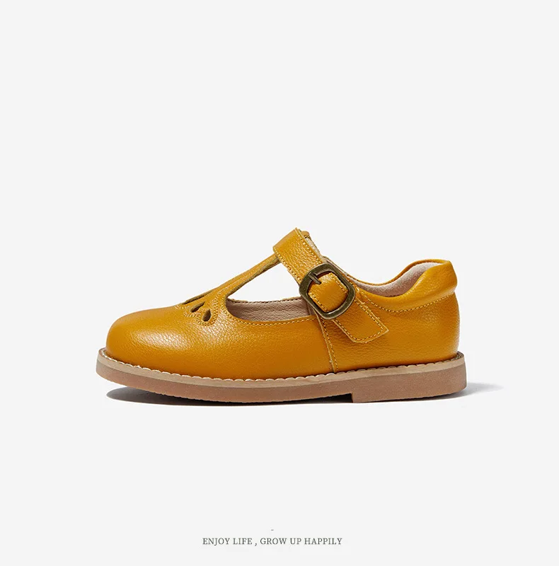 

Genuine Leather Kids Shoes For Girls Princess School Shoes Casual Flats Sneakers Cow Leather Party Dress Girls Shoes KS643